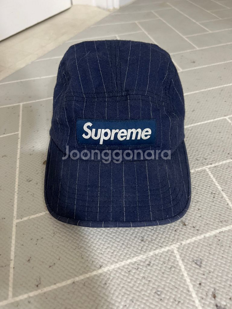슈프림 데님 캠프캡 18ss--1