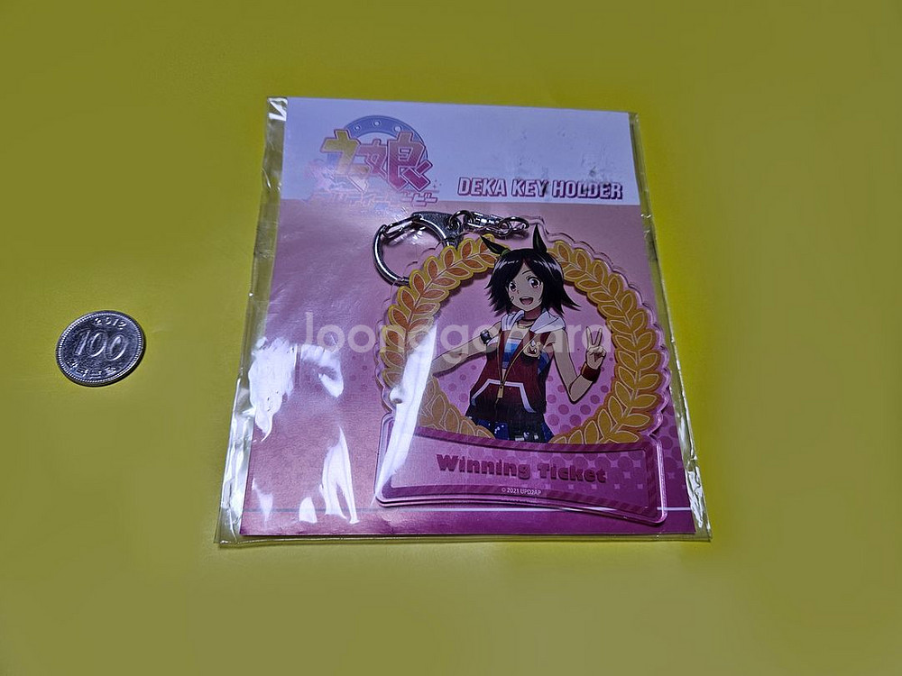 우마무스메 커다란 아크릴 키홀더, 위닝 티켓--1