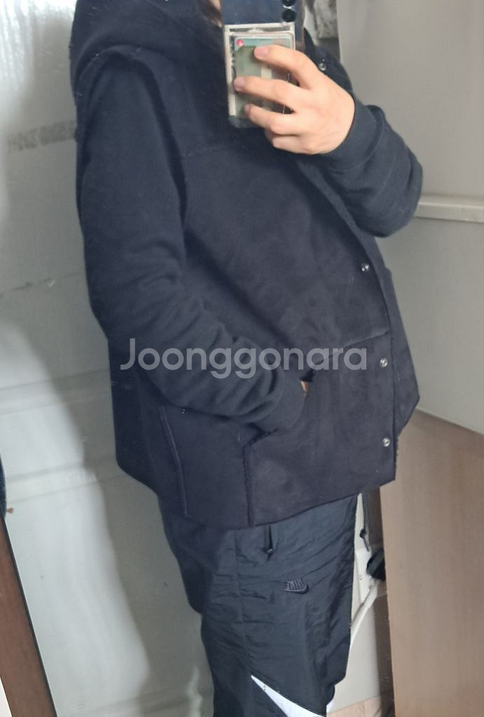 랄프로렌 페이크무스탕 베스트 후드베스트 XL--8
