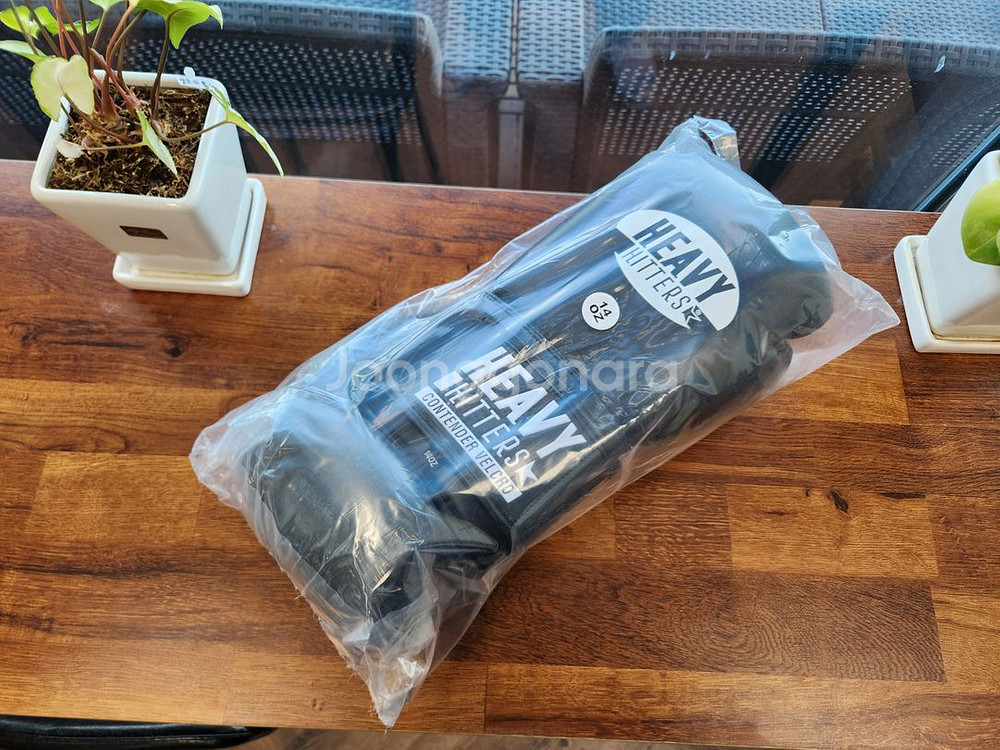 헤비히터 컨텐더 벨크로 복싱글러브 H3 14oz 블랙--1
