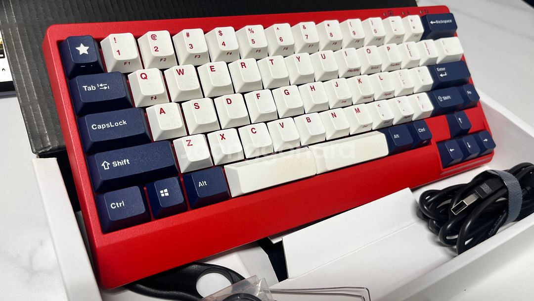 레오폴드 FC650MDS PD 화이트 블루 스타 갈축--3