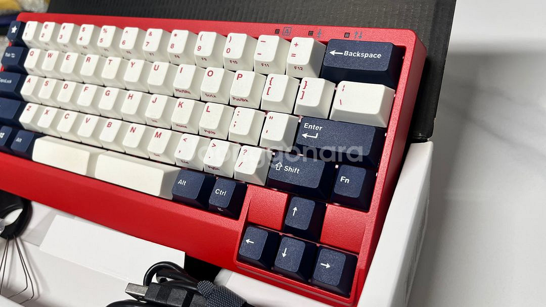 레오폴드 FC650MDS PD 화이트 블루 스타 갈축--2