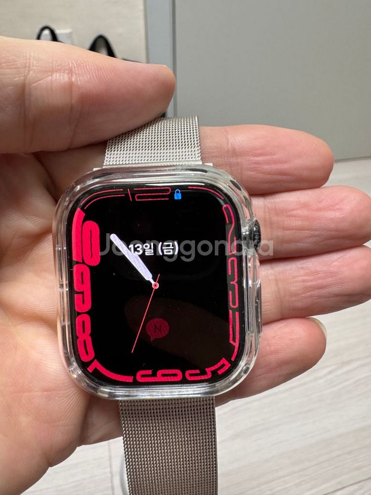 애플워치 10 GPS+Cellular 티타늄 46mm--5