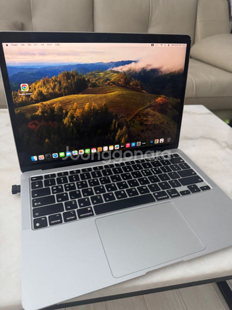 맥북에어 m1 256/16gb 애플케어11월 풀박 급매--3
