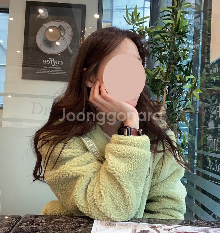 프랭크스톤 오버핏 양털 플리스 후드점퍼--8