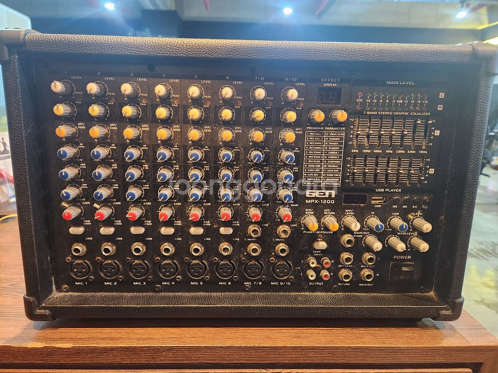 GEN MPX 1200 엠프 USB 이페터 내장--0