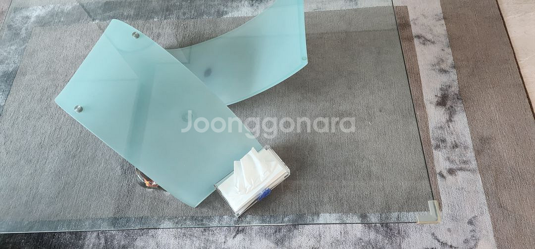 유리 거실 테이블--1