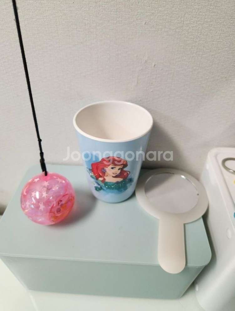 디즈니백설공주컵[겨울왕국열쇠고리.요요.거울세트(반택가--5