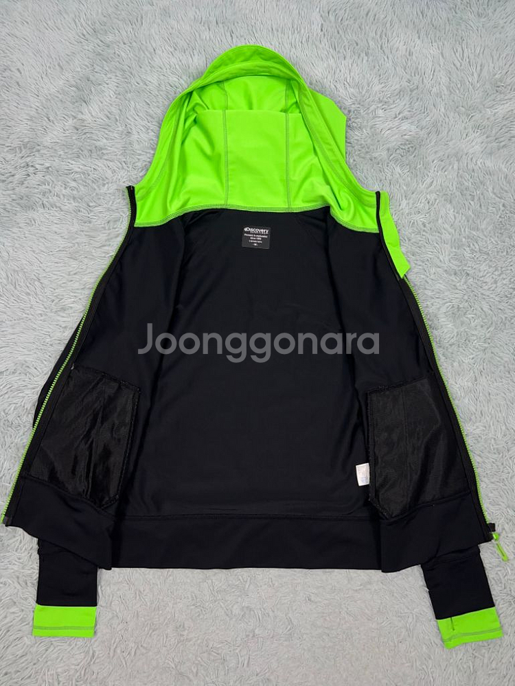 디스커버리 익스페디션 여성 형광그린 래쉬가드 90--8