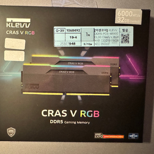 klevv ddr5 6000 cl30 32기가