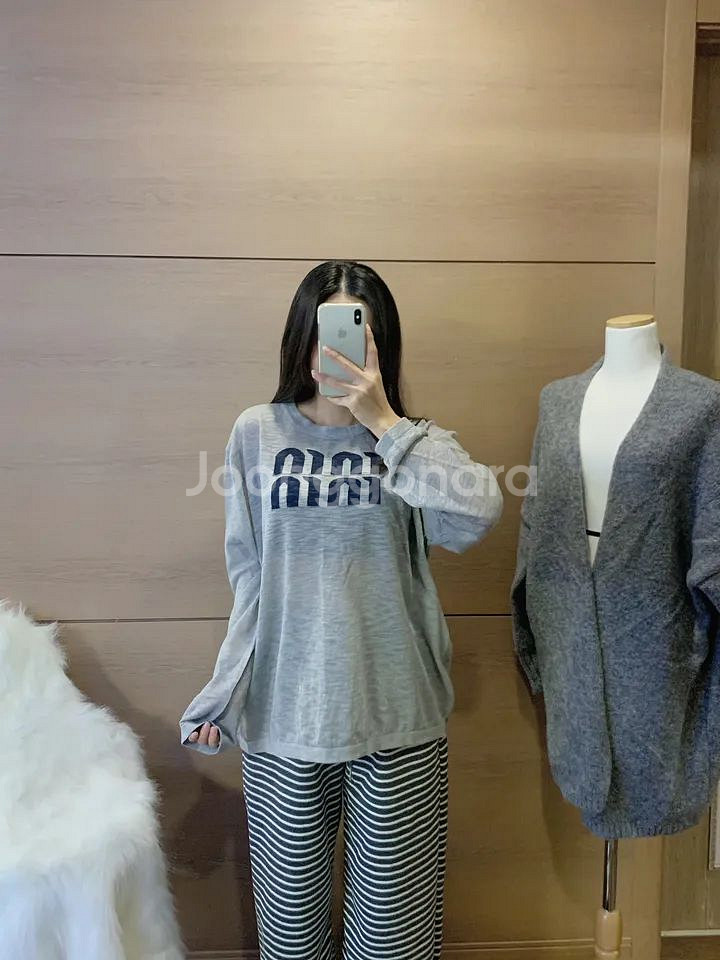 뮤 니트 롱가디건 팬츠 세트--2