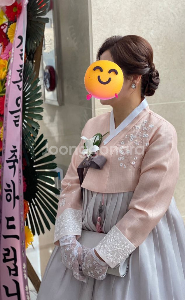 신부측 맞춤 혼주 한복 저고리 치마 세트--1