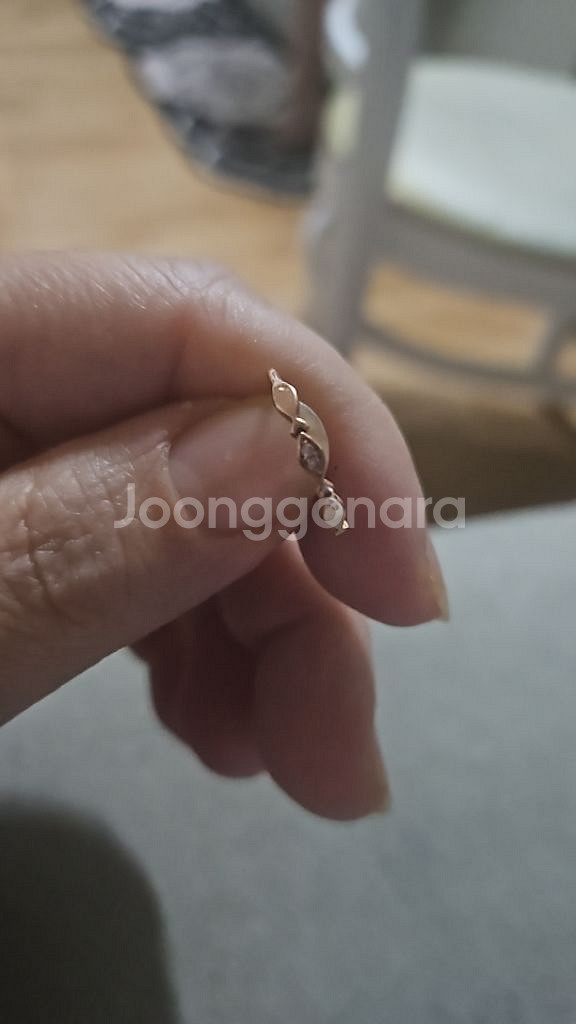 14k핑크골드 물고기반지--1