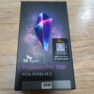 sk 플래티넘 p41 500GB 미개봉 판매합니다.