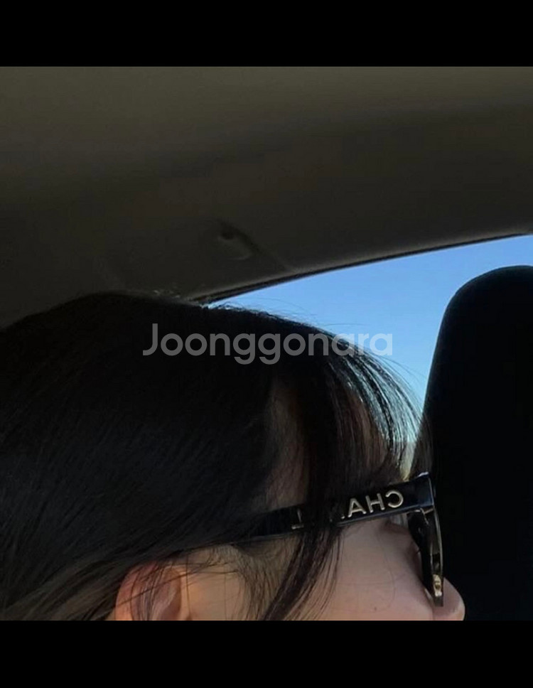 샤넬 24S 블랙 로그 오벌 선글라스 OCHS458--4