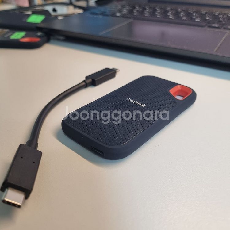 샌디스크 익스트림 포터블 SSD 500gb 외장하드--1