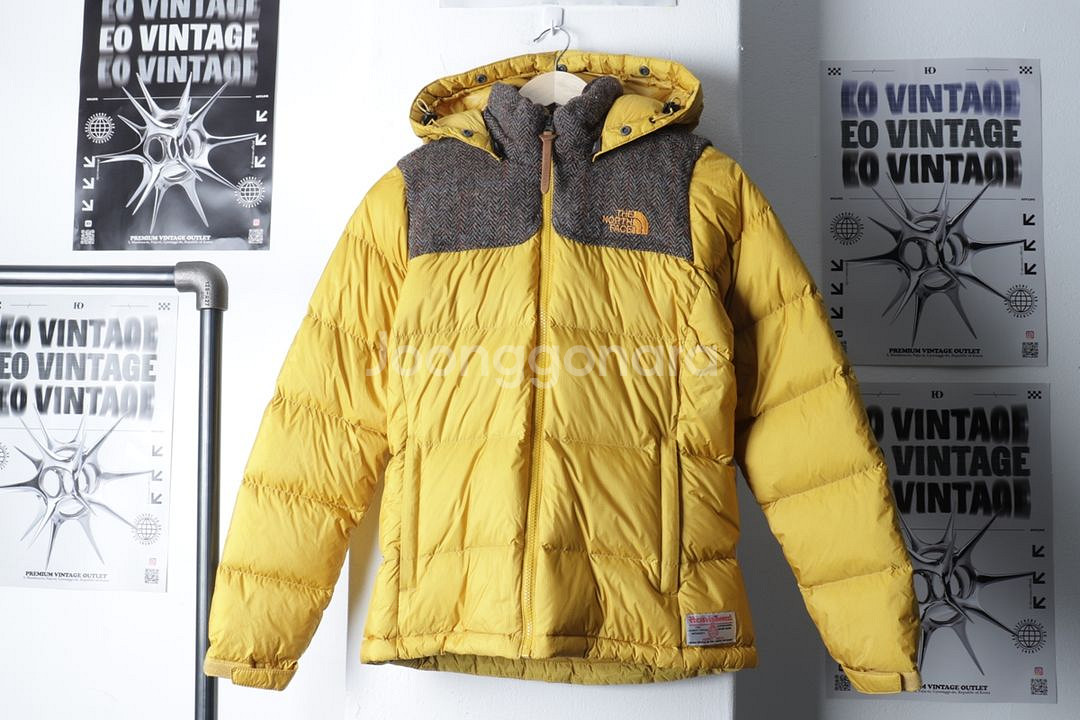 W(XS-S) 노스페이스 패딩 점퍼자켓 헤리스트위드--1