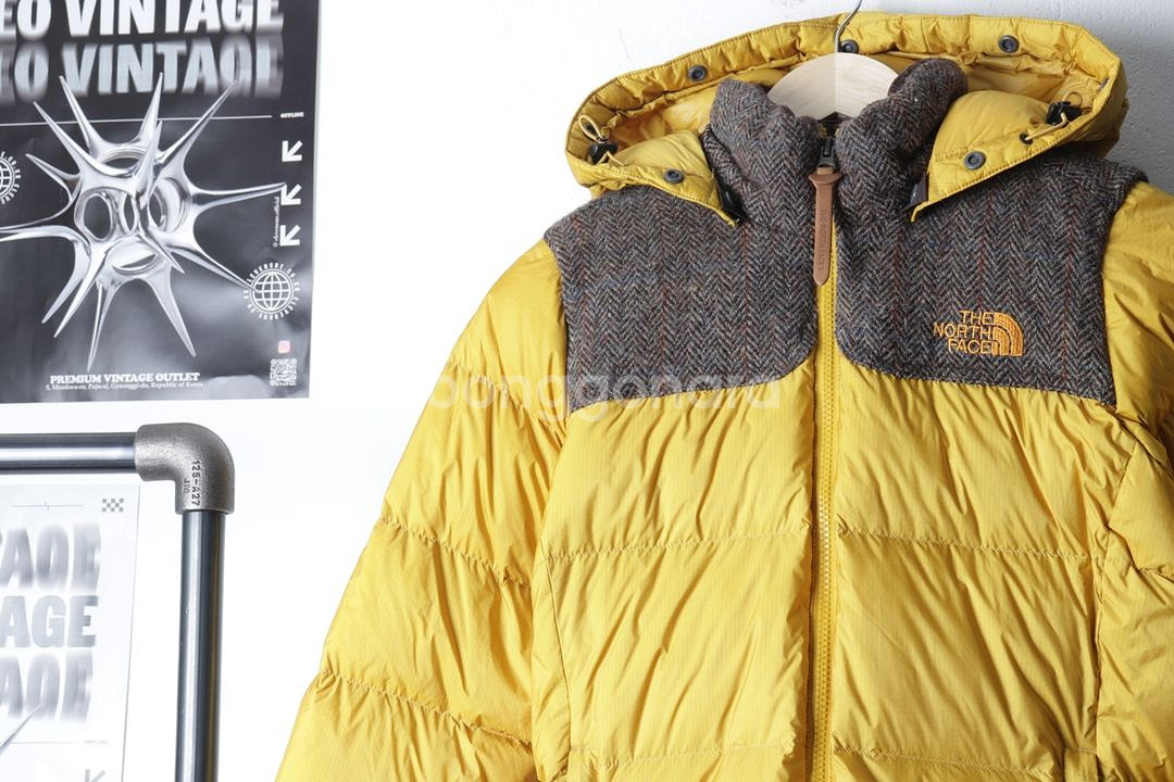 W(XS-S) 노스페이스 패딩 점퍼자켓 헤리스트위드--2