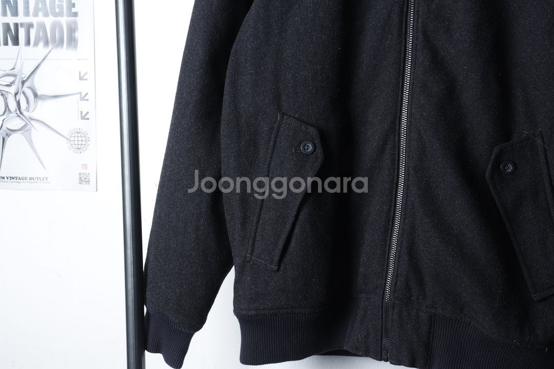 (L) 반스 패딩 점퍼자켓 블랙 올드스쿨 한정판--3
