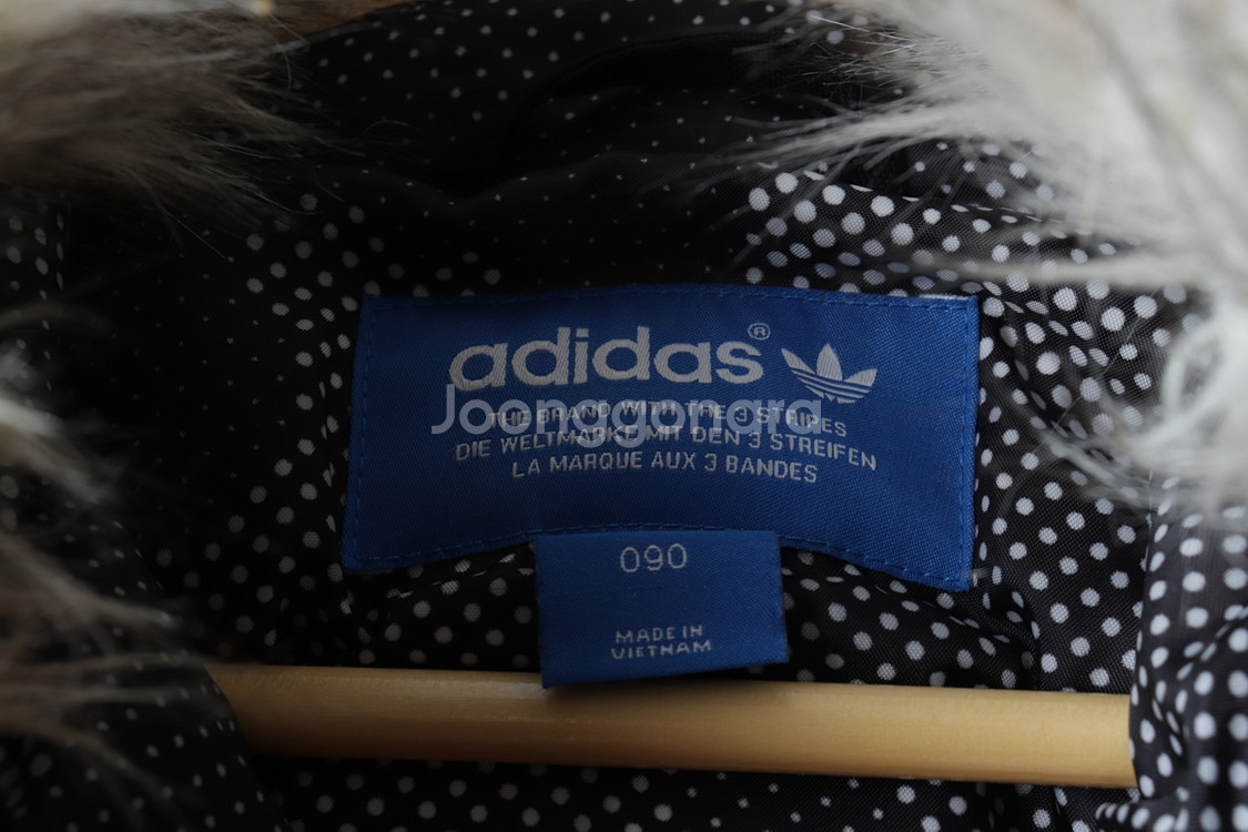 (S-M) 아디다스 패딩 점퍼자켓 블랙 덕다운--4