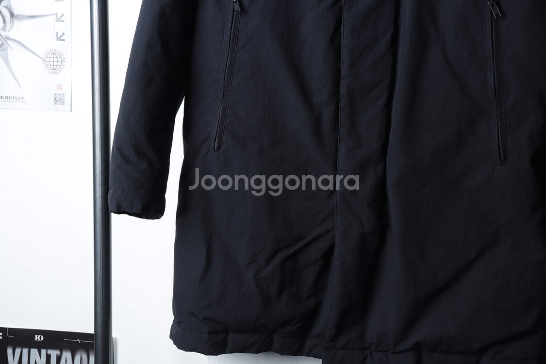 (XL) 띠어리 롱패딩 점퍼자켓 블랙 올드스쿨 한정판--3