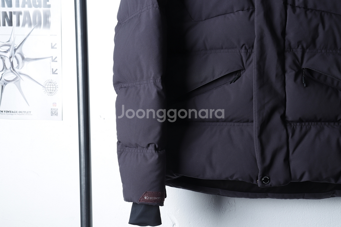 (M) 디스커버리 패딩 점퍼자켓 챠콜 덕다운 올드스쿨--3
