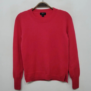 (XS) 캐시미어 100 니트 무지 라운드 스웨터