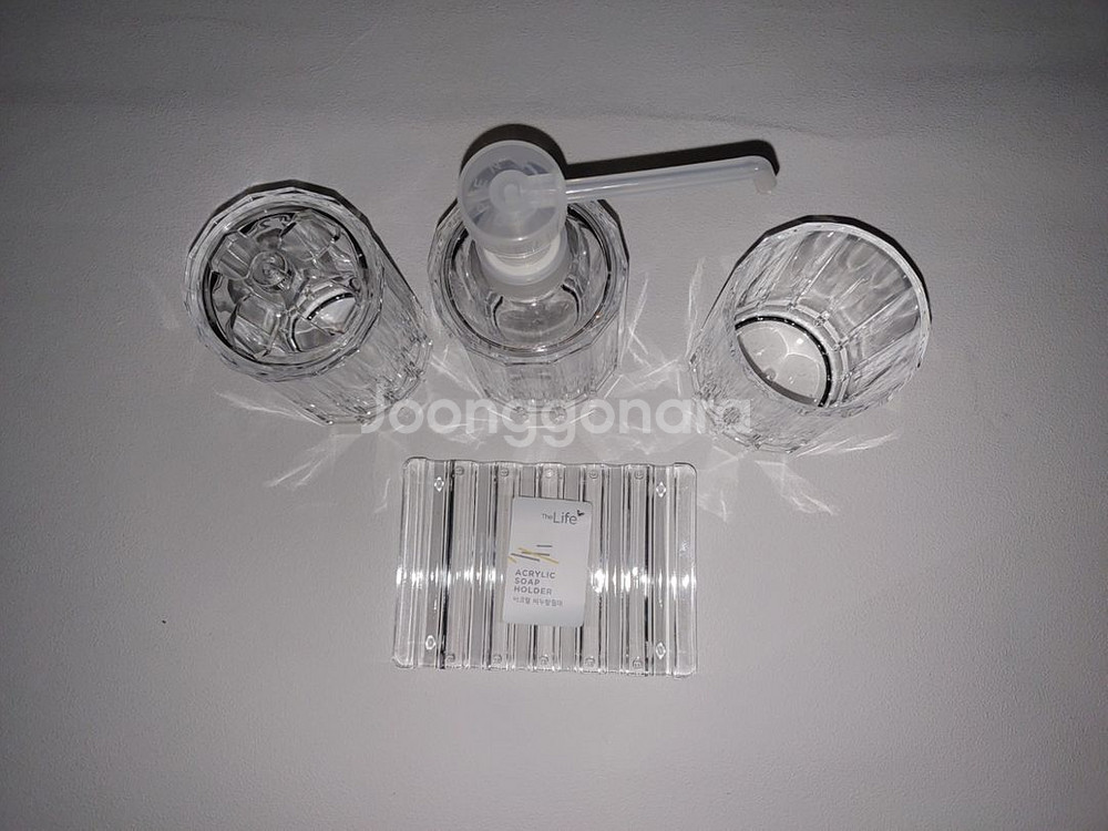 더라이프 욕실 용품 칫솔꽂이 양치컵 비누받침대 디스펜서--2