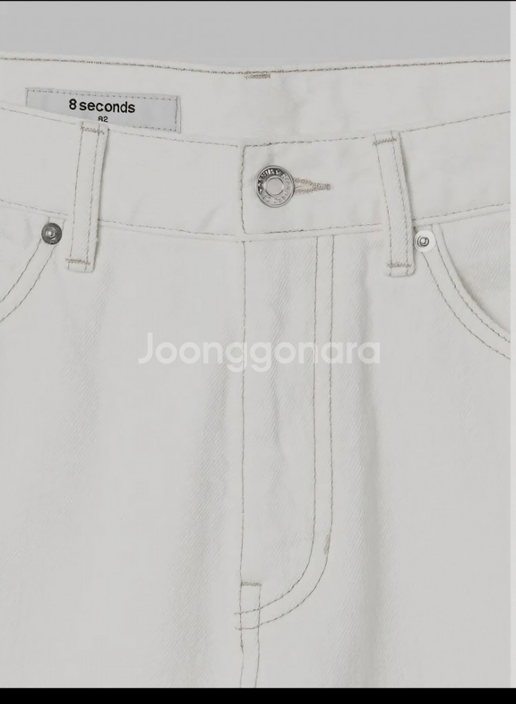 에잇세컨즈 세미와이드 핏 데님 팬츠 29사이즈팝니다.--3