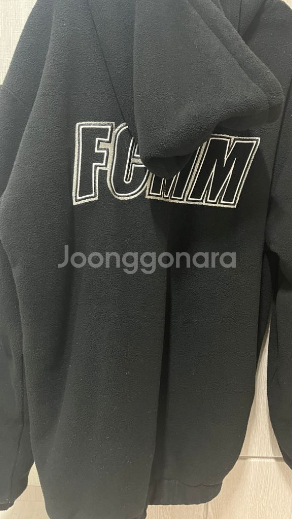 FCMM 빅로고 플리스 점퍼 블랙 S--3
