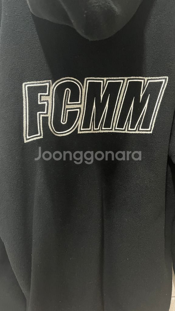 FCMM 빅로고 플리스 점퍼 블랙 S--2