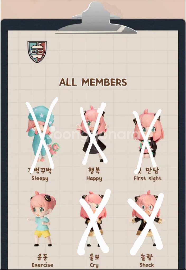 팝마트 스파이패밀리 아냐 일상 시리즈 판매--0