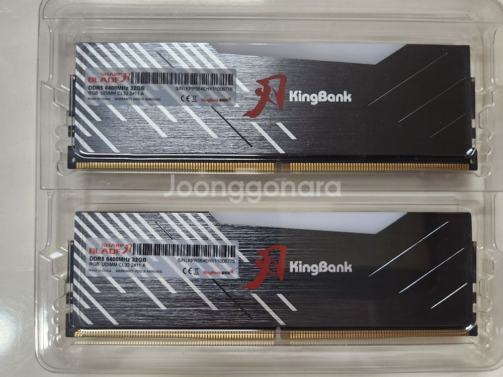 킹뱅크DDR5 6400 CL32 64G(32x2)--1