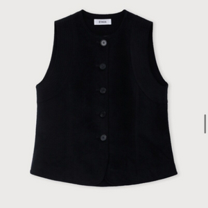 에토스 velvet stich vest 블랙