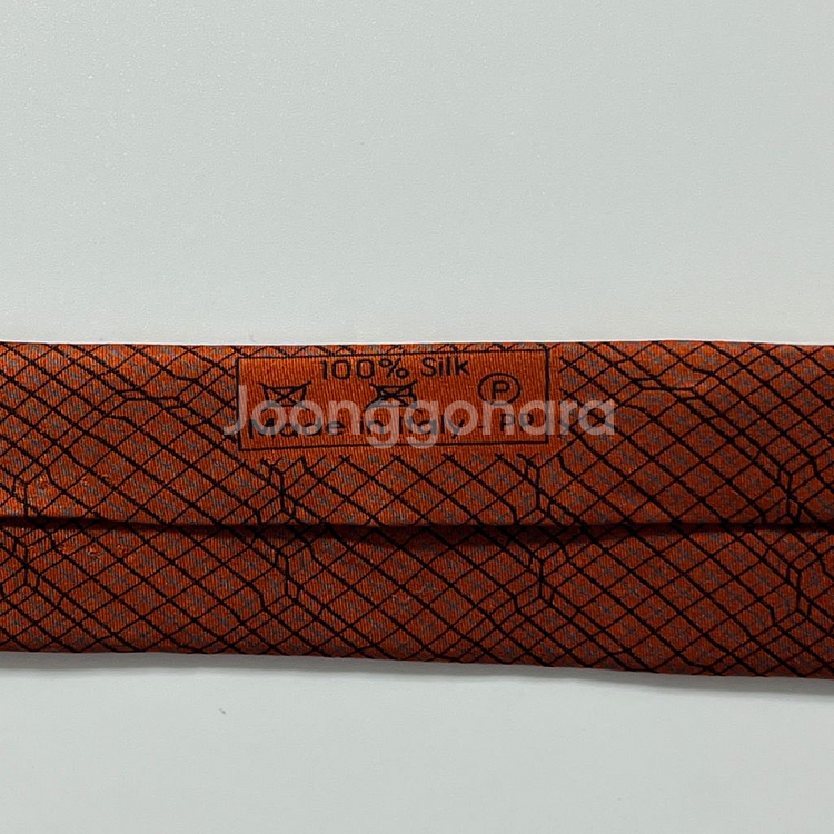 명품 던힐 넥타이 9.5cm 브라운 컬러--7