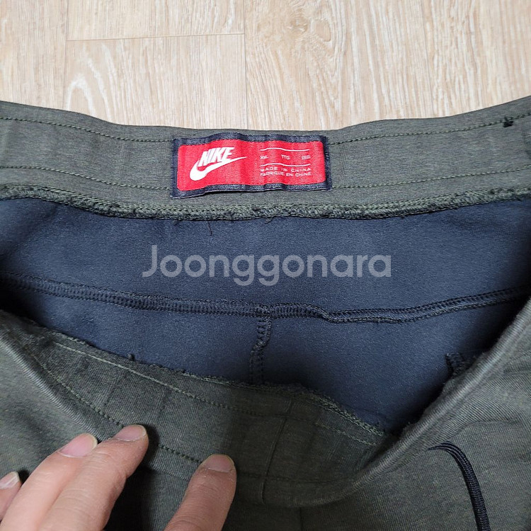 나이키 테크팩 바지 카키--5