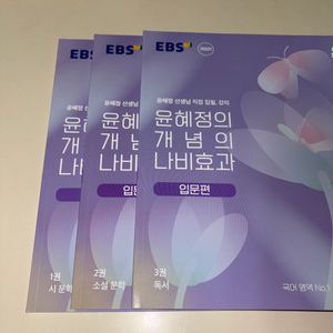 EBS 윤혜정의 개념의 나비효과 입문편 3권 세트