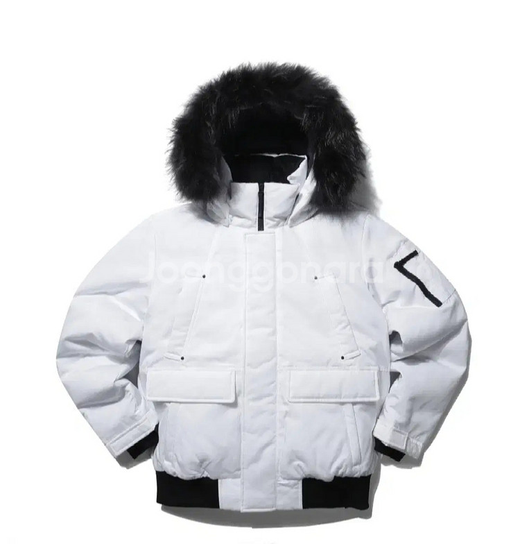 (새제품) K2 야상 숏패딩 덕다운 공용 화이트100--1