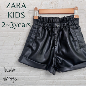 자라 키즈 ZARA KIDS 레더 가죽 반바지 2~3세