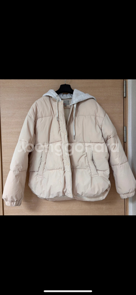 스파오 다이마루 후드 숏패딩 S--1