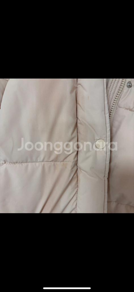 스파오 다이마루 후드 숏패딩 S--4