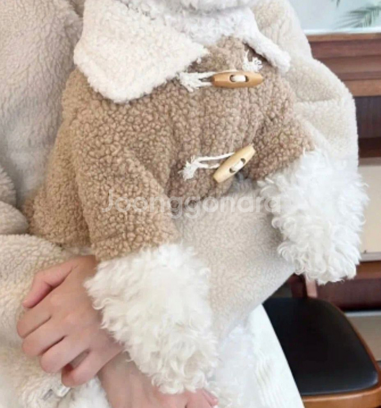 6 - 7 kg 뽀글이 떡볶이단추 스웨터 강아지--2