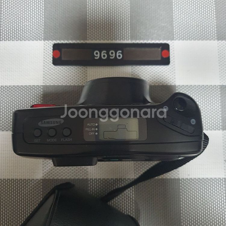 삼성캐녹스 퍼지줌 1050 필름카메라 파우치포함--1