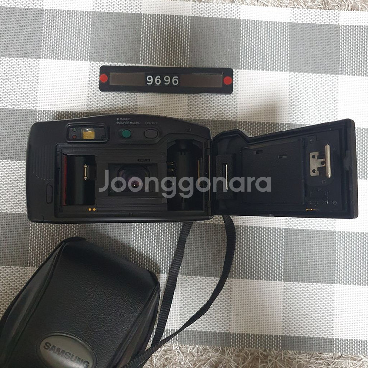삼성캐녹스 퍼지줌 1050 필름카메라 파우치포함--4