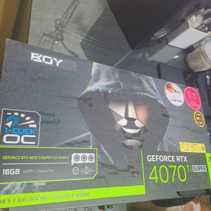 갤럭시 4070 ti super 그래픽카드 블랙