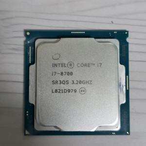 인텔 i7 8700 CPU (8세대 커피레이크)