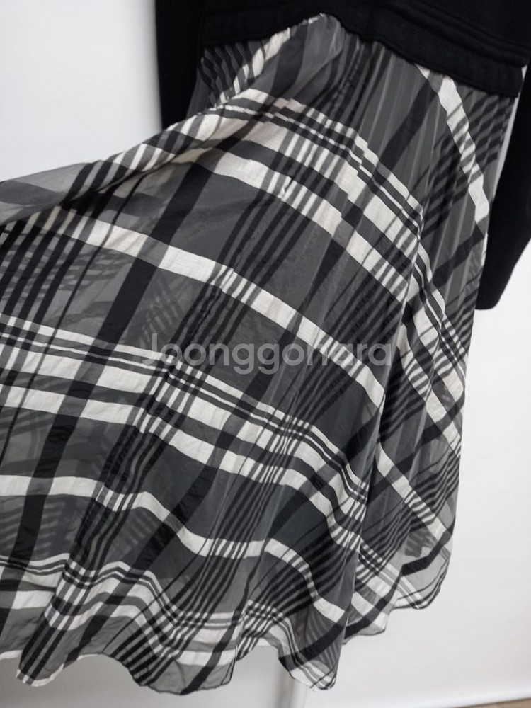 SJSJ 춘추 니트 쉬폰 맥시 롱 원피스 33-55--7