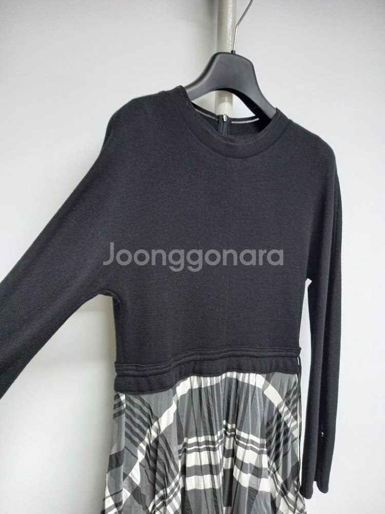 SJSJ 춘추 니트 쉬폰 맥시 롱 원피스 33-55--3