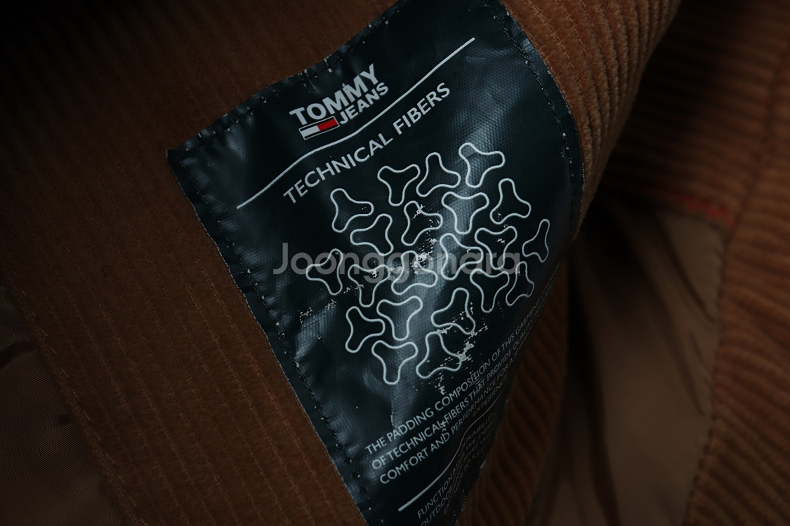 W(S) 타미힐피거 패딩 점퍼자켓 골덴 코듀로이 된장--6