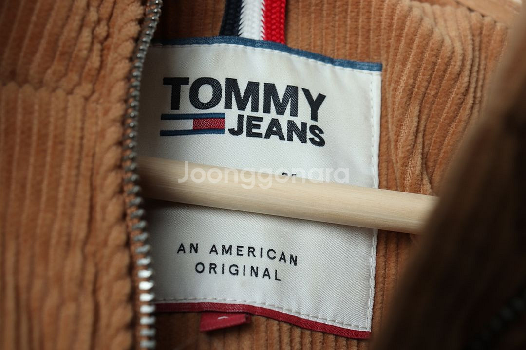 W(S) 타미힐피거 패딩 점퍼자켓 골덴 코듀로이 된장--5